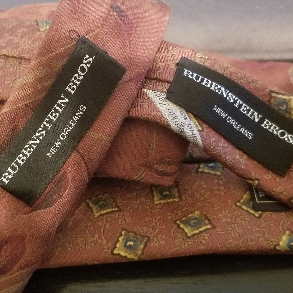 Ermenegildo Zegna Bundle of 2 Brown Silk Ties - Picture 8 of 8